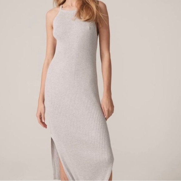 NWT NakedCashmere Emilia grey knit midi dress - Picture 6 of 14